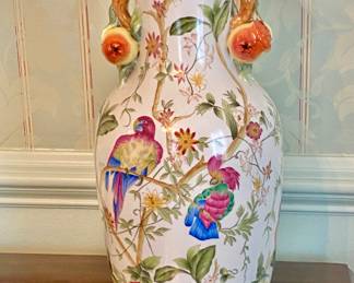 Asian porcelain vases - one of pair
