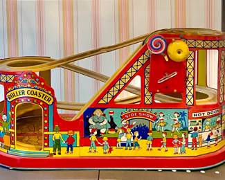 Tin litho roller coaster