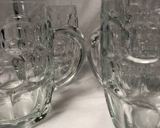 Thumb print beer mugs from France