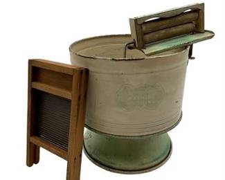Lot 53   3 Bid(s)
Vintage Sunny Suzy Washing Machine with Washboard