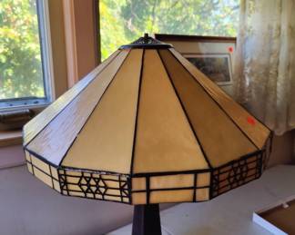 Tiffany style slag lamp