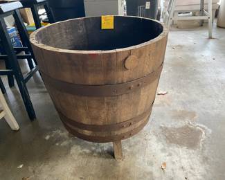 old wine barrel