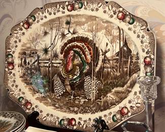 WELCOME ...                                                                                FABULOUS TURKEY PLATTER (Made in England)