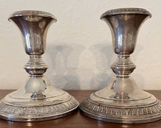 Sterling Silver Rank M. Whiting Candlesticks