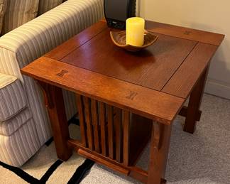 Mission Style End Table x 3