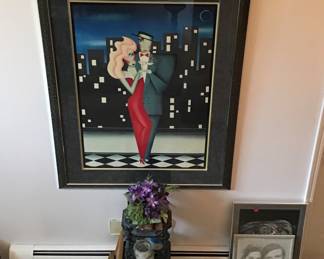 Robin Morris Lithograph “City Lights “ 77/350 COA