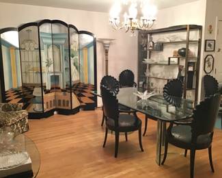 Italian Glass Dining Table