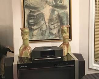 50’s Pottery Figural Lamp Bases on the Cool Zenith TV
