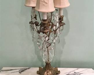 Pair of Gilt Bronze Lamps