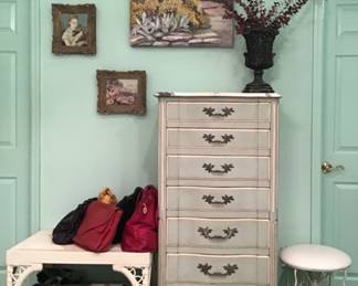 Widdicomb Lingerie Chest, Butterfly Stool ,etc