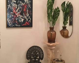 Lorne Painting, Onyx Pedestal