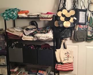 Linens, Fabrics and lots of greeting cards