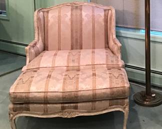 French Louis XIV Style Chair and Ottoman