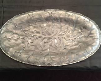 Lalique Leaf Platter
