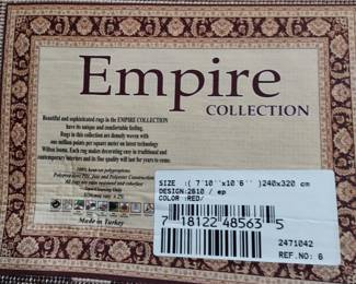 Detail, Empire Collection 8x10 area rug