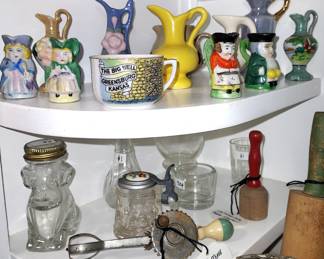 Vintage pitchers and glass