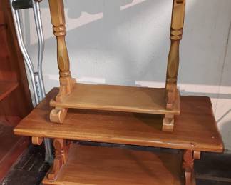 Vintage maple coffee and side tables