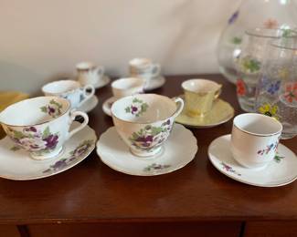 Decorative tea cups