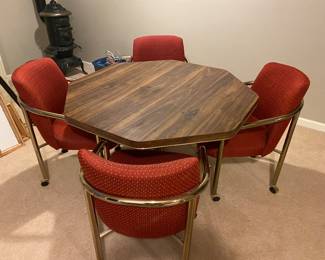 Table and four chairs - perfect for game night