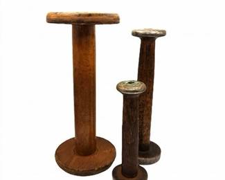 Lot 008   0 Bid(s)
Set of 3 Antique Wooden Bobbin Spools