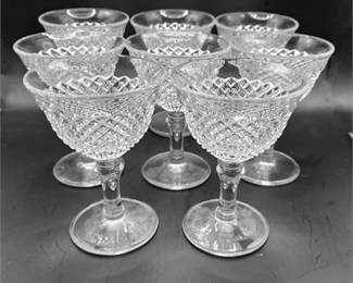 Lot 041   0 Bid(s)
8 Westmoreland English Hobnail Champagne/Tall Sherbet Glasses