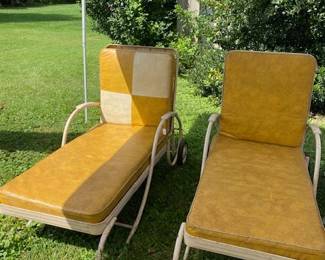 1950's Bunting Hollywood Lounge Chairs ~ Whimsical Garden pieces