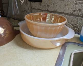 Fire King lusterware bowls