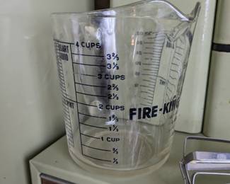 Fire King glass measuring cup