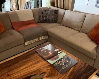 Compact Fabric Sectional (96" x 96").  Perfect for small rooms!
