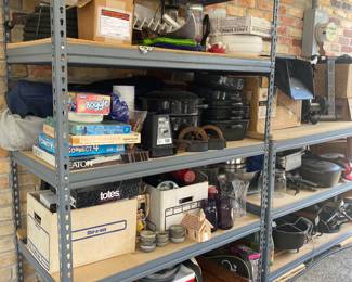 Two of these garage shelves still available