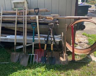 Yard tools, wood