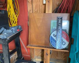 Art easel (now inside)