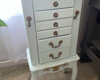 Painted jewelry chest