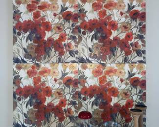 4 piece canvas wall decor