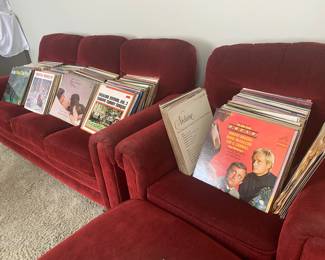 100s of LPs. This many more gospel/religious albums not pictured. 