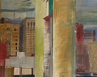 Cityscape of Downtown Cleveland by Phyllis Seltzer 