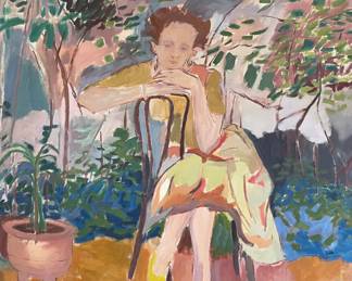 Painting, Portrait by Phyllis Seltzer (inspired by Algesa O'Sickey