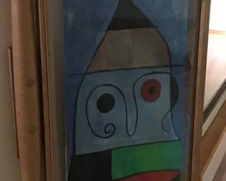 One of two portraits by J Jacobs, watercolor