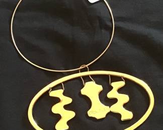Great Modernist Statement Necklace by Phyllis Mark 1972