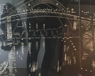 Bridges Over Cuyahoga River by Yvonne Jacquette