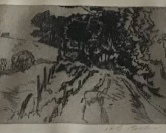 Etching by Henry Keller