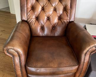 Leather recliner