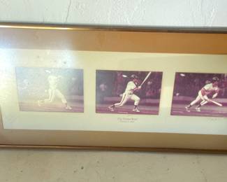  signed baseball photograph