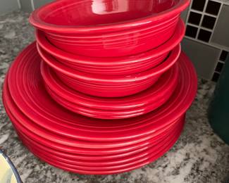 Red fiesta ware