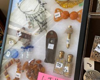 Amber - Bakelite - Perfume bottles