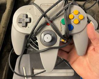 Nintendo 64 with case and 2 controllers 