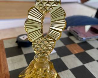 Czech glass perfume bottle