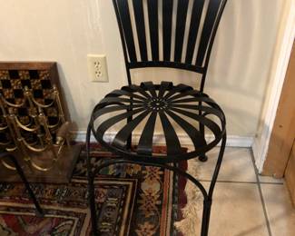 Francois Carre French Art Deco Petite Garden Chair. Martha Stewart uses one at her dressing table.