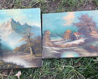 Listed artists, oil paintings. Lange and Sun. 