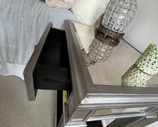 Mirrored nightstand